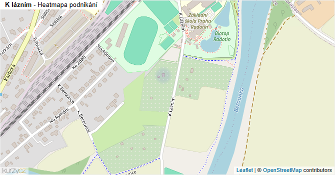 K lázním - mapa podnikání