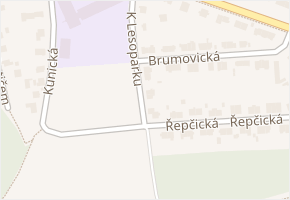 K lesoparku v obci Praha 1 - mapa ulice