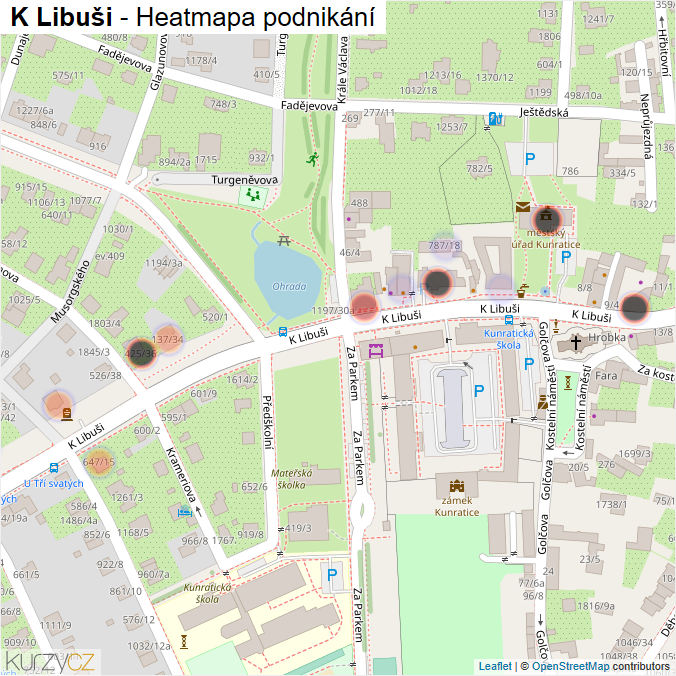 Mapa K Libuši - Firmy v ulici.