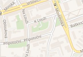 K louži v obci Praha - mapa ulice