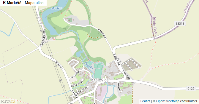 K Markétě - mapa ulice