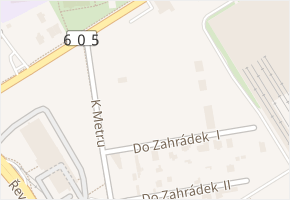 K metru v obci Praha 5 - mapa ulice