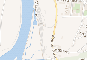 K modřanskému nádraží v obci Praha 13 - mapa ulice