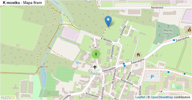 K mostku - mapa firem