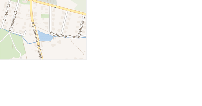 K oboře v obci Praha - mapa ulice