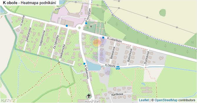 K oboře - mapa podnikání