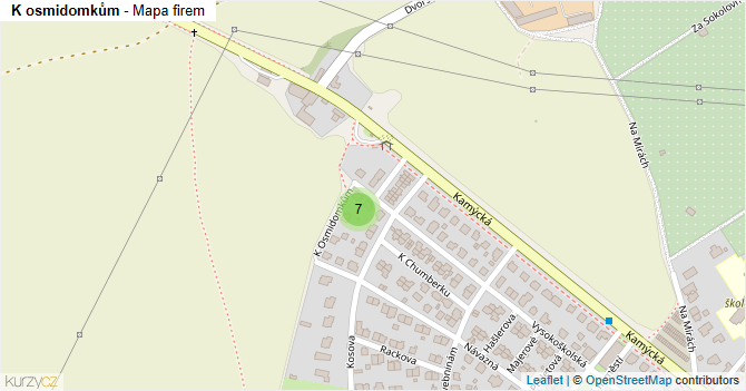 K osmidomkům - mapa firem