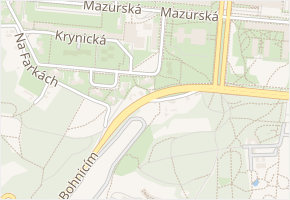 K Pazderkám v obci Praha - mapa ulice