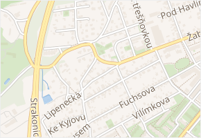 K Peluňku v obci Praha - mapa ulice