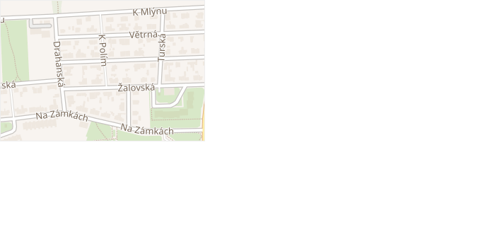 K polím v obci Praha - mapa ulice