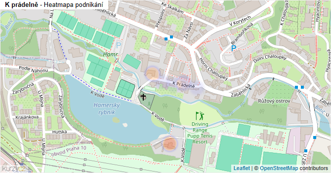K prádelně - mapa podnikání