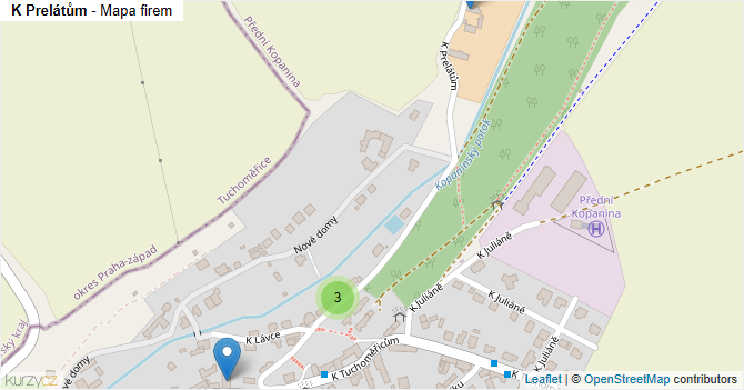 K Prelátům - mapa firem