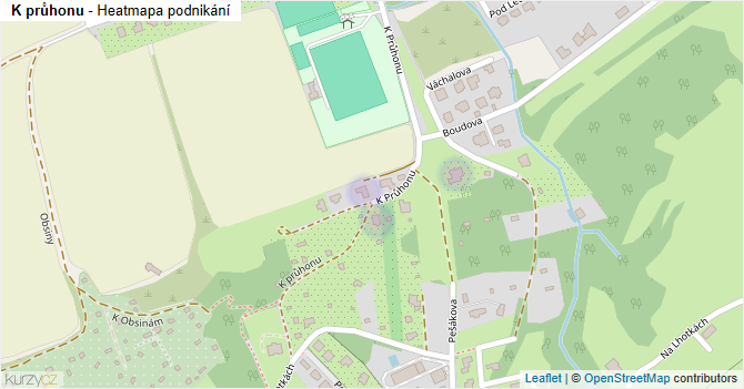 K průhonu - mapa podnikání