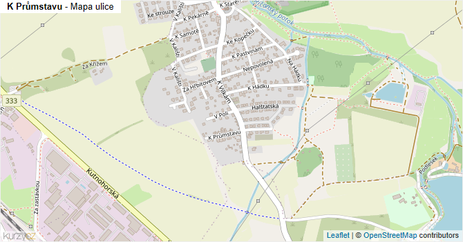 K Průmstavu - mapa ulice