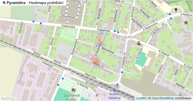 K Pyramidce - mapa podnikání