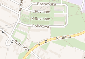 K rovinám v obci Praha - mapa ulice