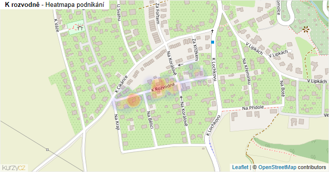 K rozvodně - mapa podnikání