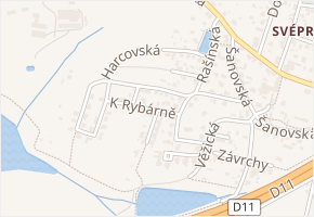 K rybárně v obci Praha - mapa ulice