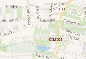 K rybníku v obci Praha 1 - mapa ulice