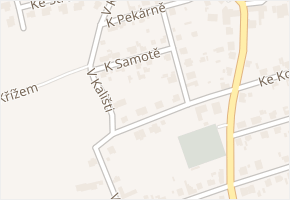 K samotě v obci Praha - mapa ulice
