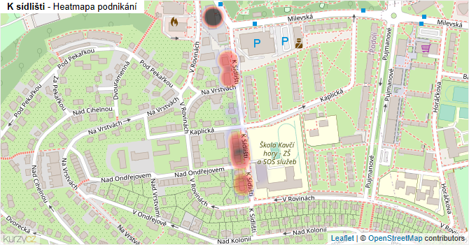 K sídlišti - mapa podnikání