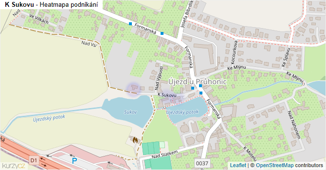 K Sukovu - mapa podnikání