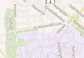 K transformátoru v obci Praha - mapa ulice
