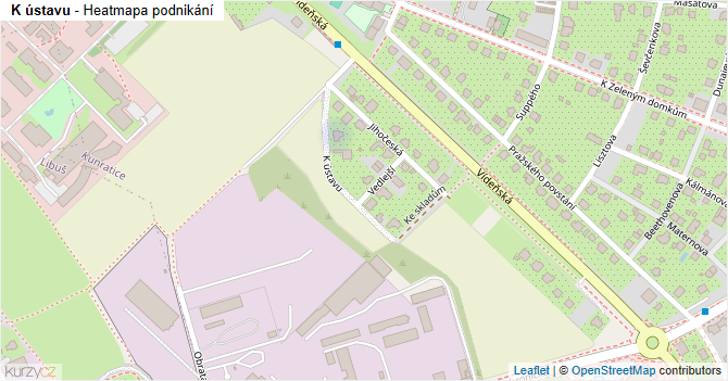 K ústavu - mapa podnikání