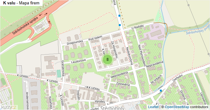 K valu - mapa firem