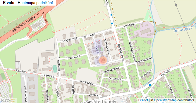 K valu - mapa podnikání
