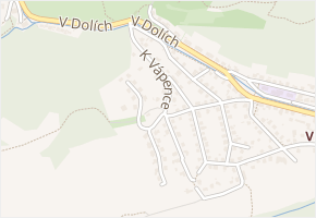 K vápence v obci Praha - mapa ulice
