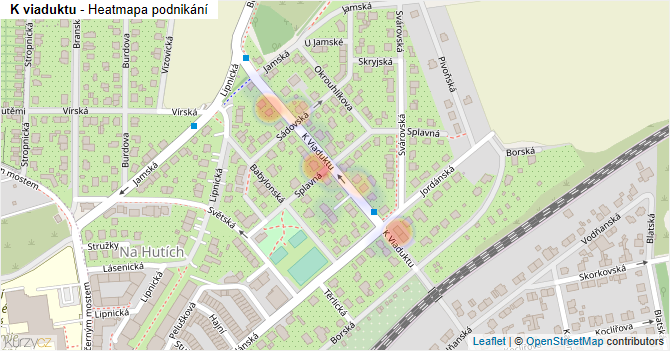 K viaduktu - mapa podnikání