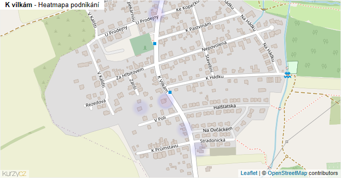 K vilkám - mapa podnikání