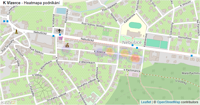 K Vizerce - mapa podnikání