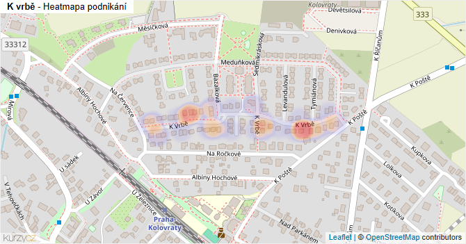 K vrbě - mapa podnikání