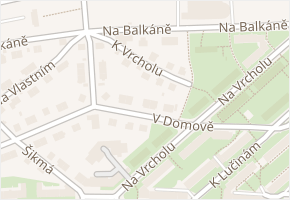 K vrcholu v obci Praha - mapa ulice
