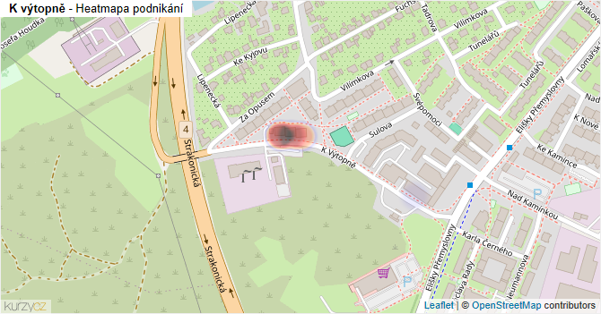K výtopně - mapa podnikání