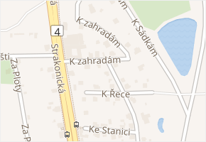 K zahradám v obci Praha - mapa ulice