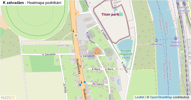 K zahradám - mapa podnikání