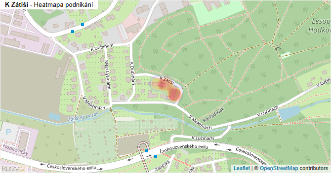 K Zátiší - mapa podnikání