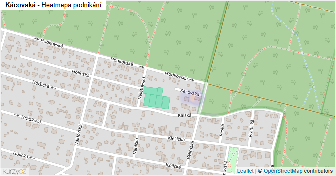 Kácovská - mapa podnikání
