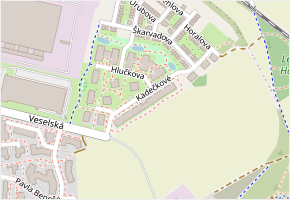Kadečkové v obci Praha 13 - mapa ulice