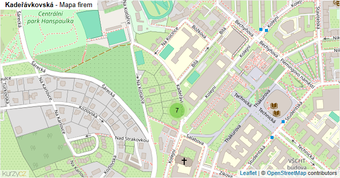 Kadeřávkovská - mapa firem