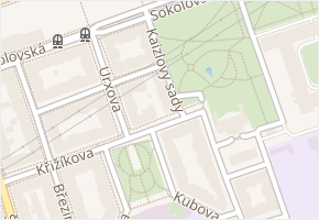 Kaizlovy sady v obci Praha - mapa ulice