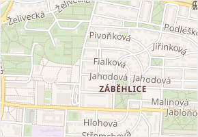 Kalinová v obci Praha 5 - mapa ulice
