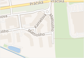 Kamelova v obci Praha 4 - mapa ulice
