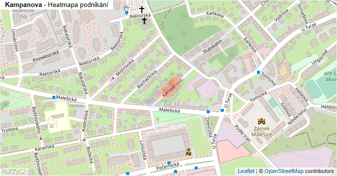 Kampanova - mapa podnikání