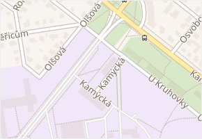 Kamýcká v obci Praha 3 - mapa ulice