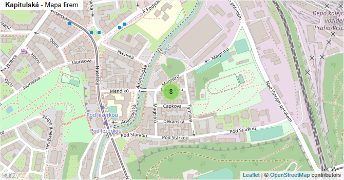 Kapitulská - mapa firem