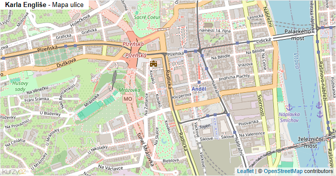 Karla Engliše - mapa ulice